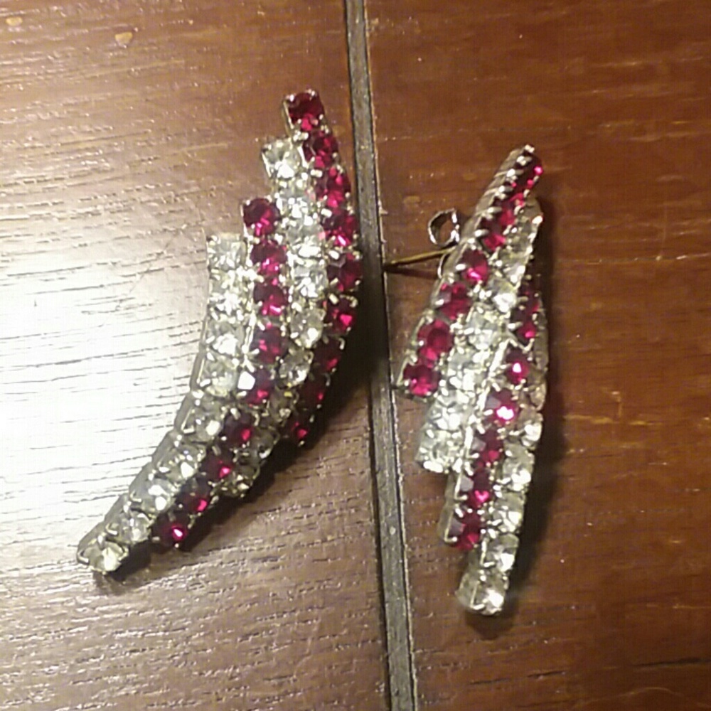 Red & Silver Earrings